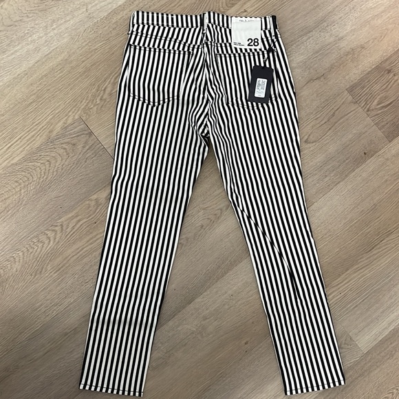 Rag and bone skinny black and white jeans - Picture 5 of 6